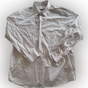 Rohe Frames Striped Cotton Poplin Shirt Women’s XL Boxy Oversized Button Down